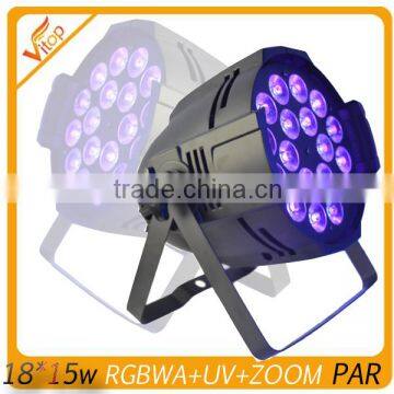 Best price dmx dj light zoom par64 18x15w rgbw rgbwa rgbaw uv led par 64