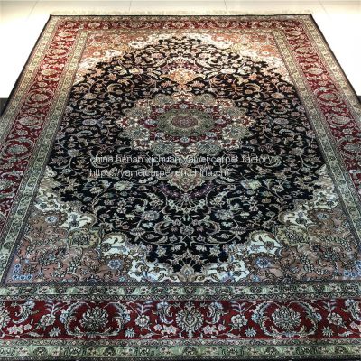 royal blue carpet handmade silk persian carpets 5x8ft