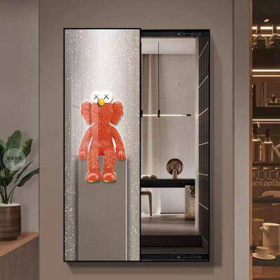 Full Body Mirror Hidden Mirror Push-pull Vanity Mirror Invisible Modern Light Luxury Bedroom Decoration Painting12 photo-2