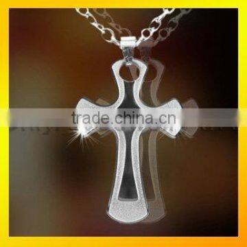 2012 NEW quality stainless steel cross jewelry for Christians,paypal on line