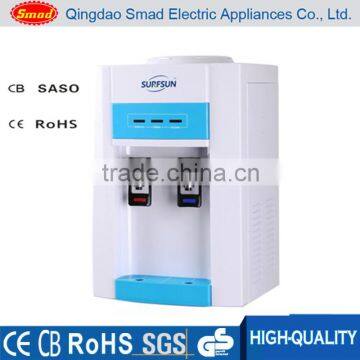 Counter top hot and cold mini water dispenser with compressor