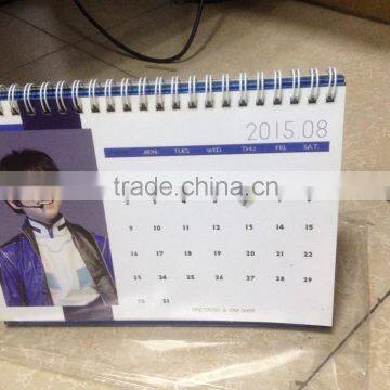 2015 printing high quality desktop calendar