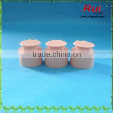 Pink 24/410 plastic flip top cap for cosmetic bottle,Plastic bottle flip top cap