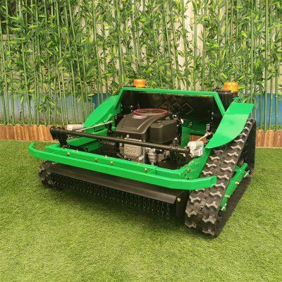 remote controlled brush cutter, China remote control tracked mower price, remote control lawn mower with tracks for sale