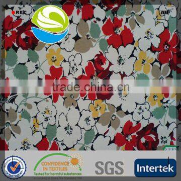 fashion printed 55% cotton 45% polyester poplin fabric for shirt