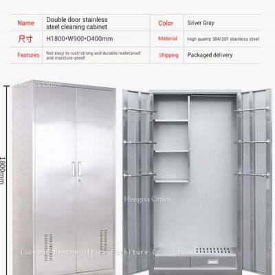 304 Stainless Steel Utility Cabinet- HCT564| Categorized Storage Space for Laboratory & Pharmaceutical Cleanroom-Leading China Steel Furniture Hengna