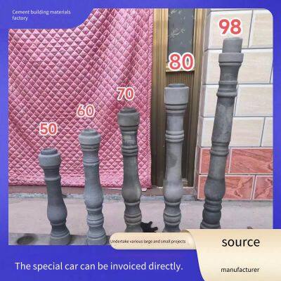 Precast Concrete Balcony Guardrails, Customized Cement Fences for Villas and Self - Built Houses, European - Style Artistic Vase Columns photo-2