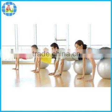 pvc anti-burst wholesale yoga ball with custom logo