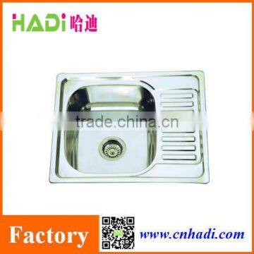 foshan single bowl stainless steel kitchen sink with drain HD5848