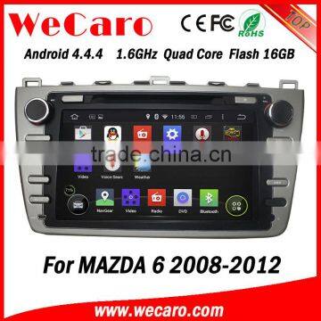 Top Version Android 4.4.4 car dvd 8" 1024 * 600 navigator for mazda 6 car stereo tv tuner 2008-2012