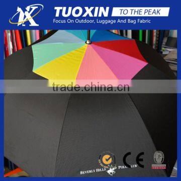 2016 waterproof emboss pongee golf bumbershoot motorsport umbrella fabric