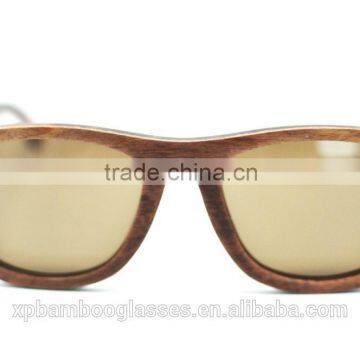 2015 New Fashion Handmade Custom China Polarized Skateboard Wooden Sunglasses(SS1007) photo-2