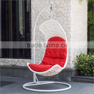 Patio Rattan Sofa Wicker Hanging Chair Stand Outdoor Hanging Lounge Chair photo-6