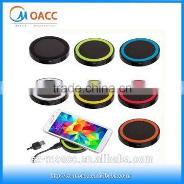 Q5 Wireless mobile phone charger with USB Port,qi wireless phone charger