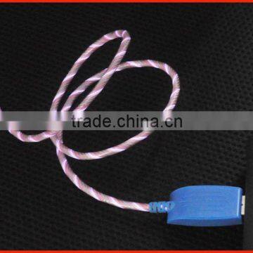 USB cable /USB charger cable with LED light for Iphone/Ipad