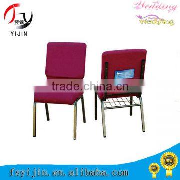 Classical modern gray chairs interlocking church chair