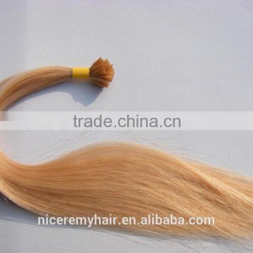 Top quality 100% human hair V tip hair extensions