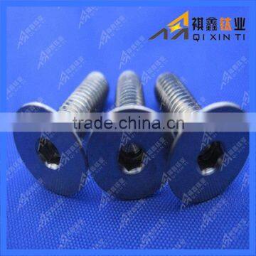 DIN Gr2 Gr5 titanium socket head screws