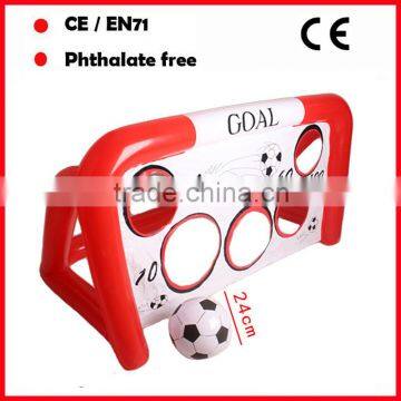 PVC game inflatable football goal sets with 22CM football for promotion
