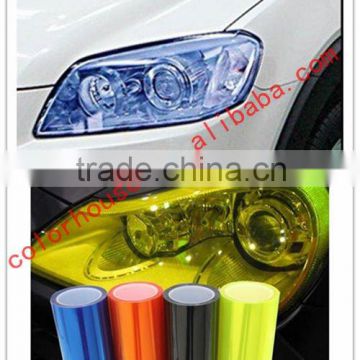 Transparent color changing car light protective film