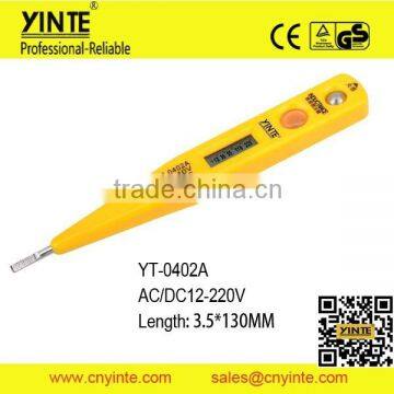 YT-0402A high grade AC.DC12-250V LCD display digital tester pen