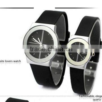Fashion rubber quartz wrist pair watches couple watch