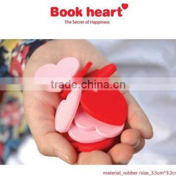 WJ017 wholesale cute heart shape bookmark