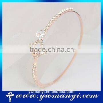 Fashion jewelry women zircon gold plated crystal bangle A121