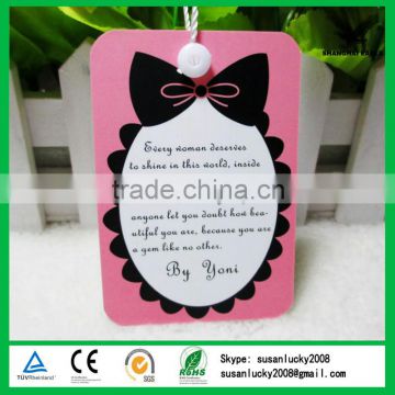 luxury hang tag printed paper hang tags, garment hang tags