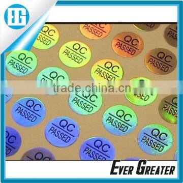 customized top value 3d label printer hologram sticker color changing