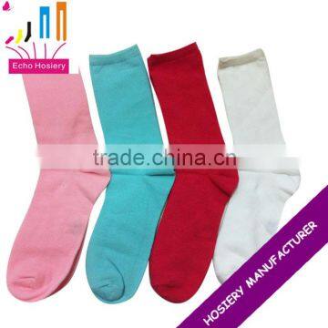 women solid cotton socks