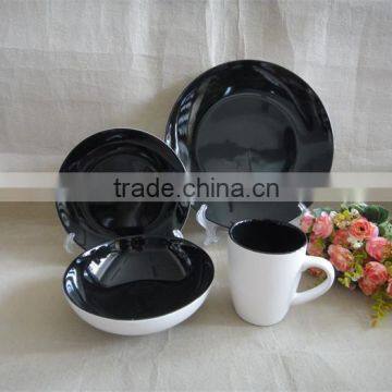 New Design Products 16pcs Double Glazed Melamine Stoneware Dinner Set photo-6