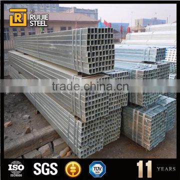 diameter 80*80mm tube, tube pre galvanized, square steel pipes pre zinc coated