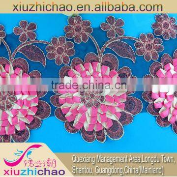 X0664-C(1) Handmade Embroidery Borders for Saree Lace Trim Garment Accessories photo-2