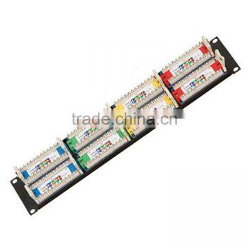 19 Inches Multicolor UTP Cat5e 48 Port Patch Panel photo-2