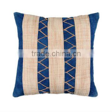 Natural Fibres Striped Zigzag Cushion Cover