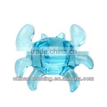 cute and transparent acrylic crab decoration