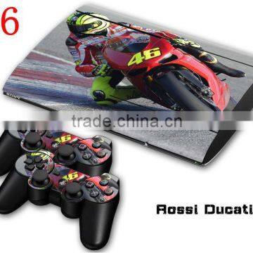 PVC Skin Sticker Cover Decal For PS3 PlayStation 3 Slim + 2 Controllers