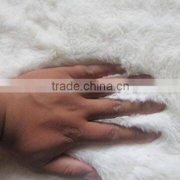 Natural White Color Factory Supply 100% Rex Rabbit Fur Plate for Garments photo-3