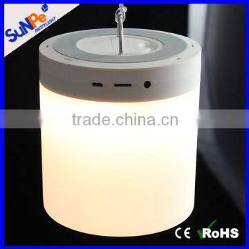 Bluetooth Speaker Lamp: 2016 LED Portable Bamboo Cylinder Bluetooth Speaker With Light photo-6