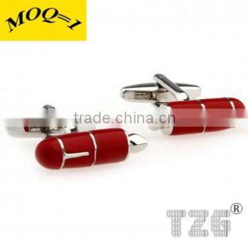 TZG03382 Fashion Cuff Link Red Pen Cufflink