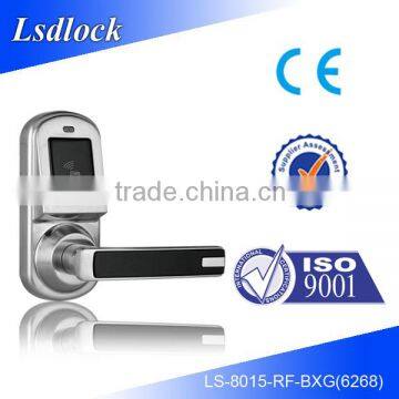 Electric rfid alarm mortise hotel lock