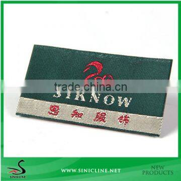 Sinicline Design custom fabric label with taffeta material