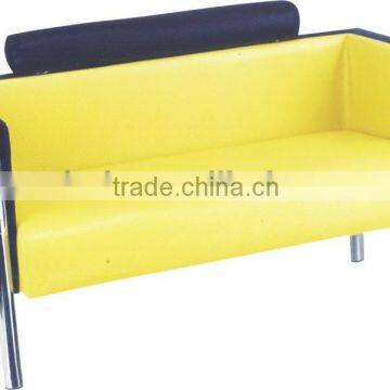 Speacial salon waiting bench with stainless steel feet