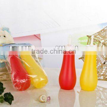 plastic Ketchup and mustard bottle