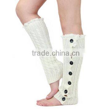 Lace Women's Knitted Leg Warmer Boot Cuffs