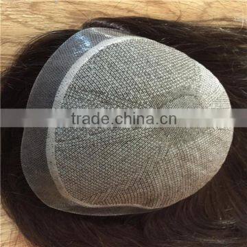 Natural Looking 100% Silk Top Human Hair Toupee for Women photo-4