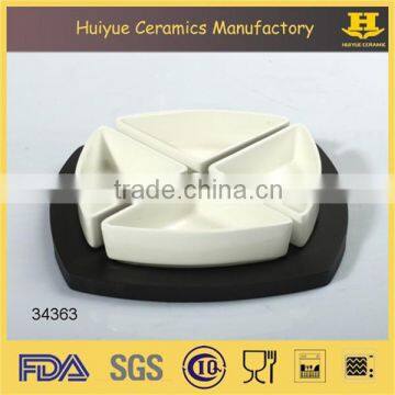 White Ceramic Tapas Plate