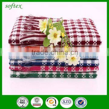 Standard size 100% cotton woven kitchen towel tea towel