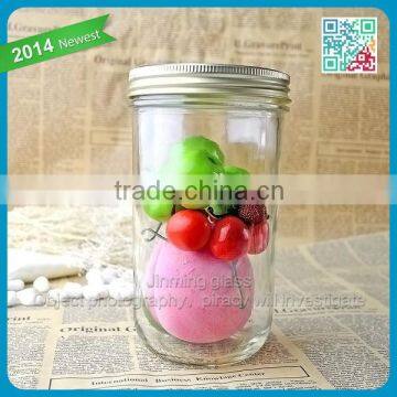 2015 Hot sales Newest storage food glass jar large glass jar with Lid